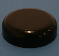 58mm 400 Black Smooth Domed Cap with EPE Liner